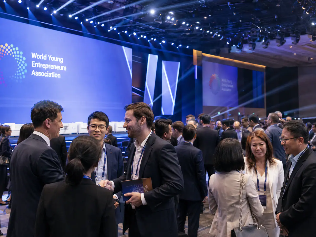 World Young Entrepreneurs Council members at an enterprise forum