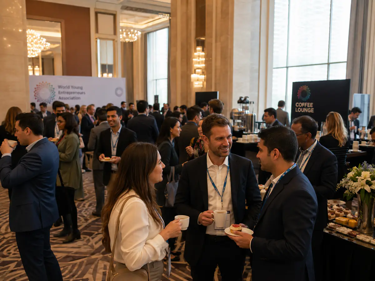 World Young Entrepreneurs Council members in an international business exchange