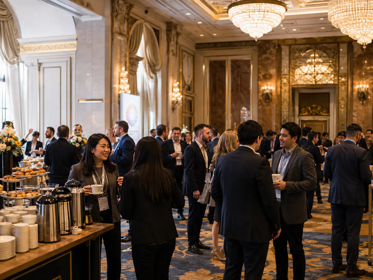 Members of World Young Entrepreneurs Council at an international reception