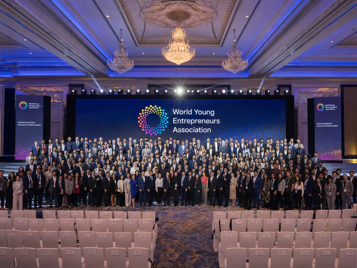 World Young Entrepreneurs Council delegates at an international meeting